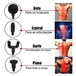 Pistola de Massagem, Pistola de Massagem Elétrica, Massageador Elétrico Portátil, Massageador Inteligente, Pistola Massageadora, Massageador Elétrico Corporal, Mini Pistola de Massagem