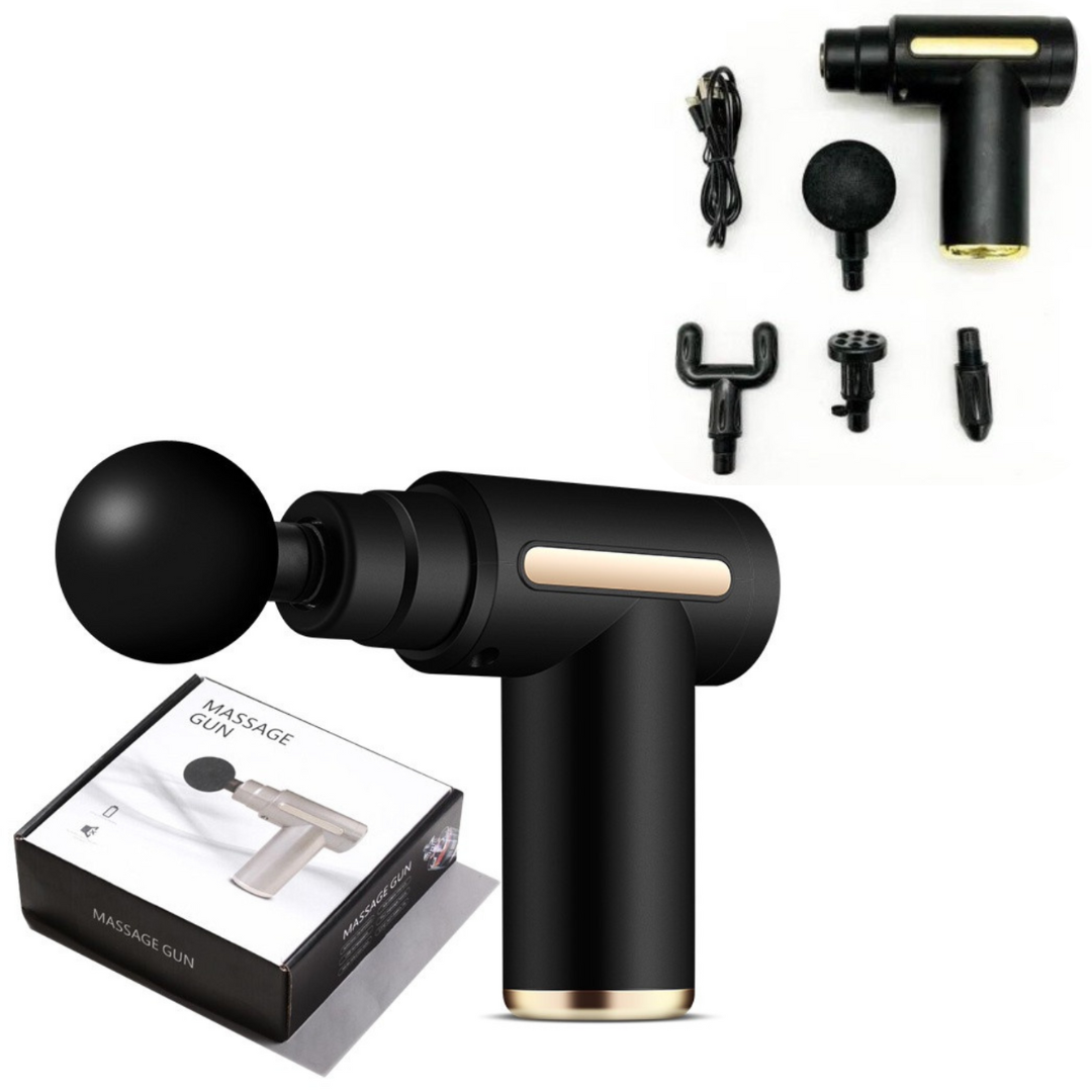 Pistola de Massagem, Pistola de Massagem Elétrica, Massageador Elétrico Portátil, Massageador Inteligente, Pistola Massageadora, Massageador Elétrico Corporal, Mini Pistola de Massagem