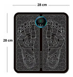 Tapete Massageador de Pés EMS Zenviax™ - Estimulador Muscular Elétrico com 8 Modos de Pulso para Relaxamento e Alívio da Fadiga