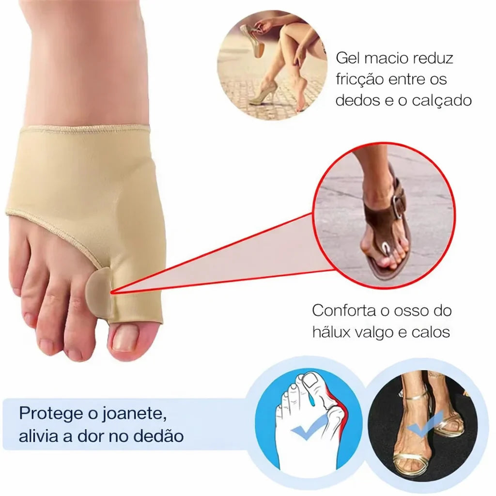 Corretor de Joanete, Corretor Ortopédico, Corretora de Joanete Ortopédico, Corretor de Joanete Articulado, Par Meias Corretiva, Corretor de Joanete Ortopédico de Silicone