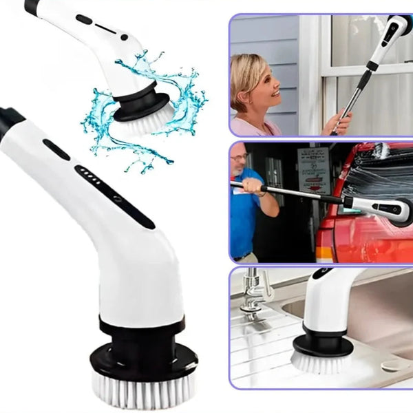 Escova elétrica sem fio 9 em 1 para limpeza pesada