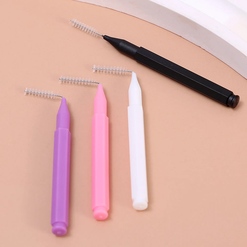 10 peças/saco regular mini escova de sobrancelha