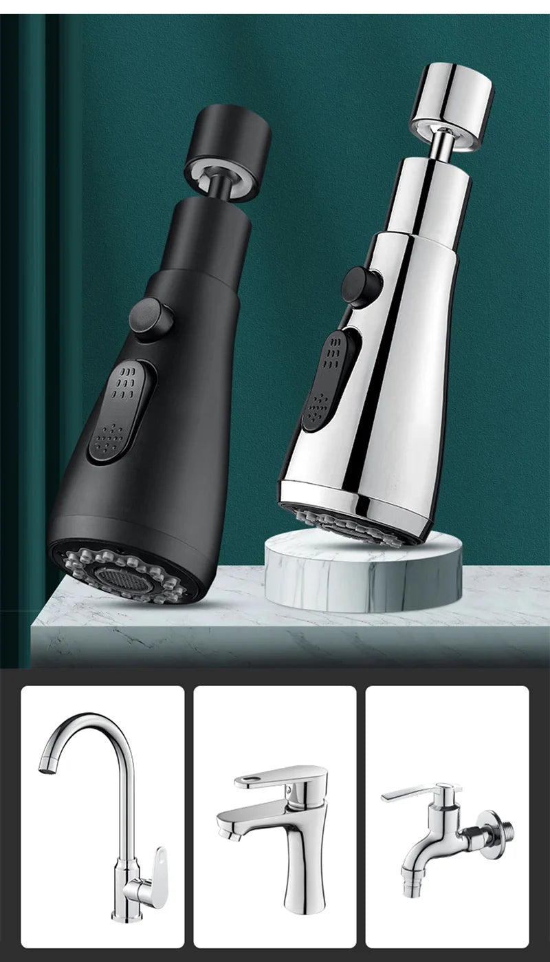 Extensor de torneira de cozinha 3 em 1