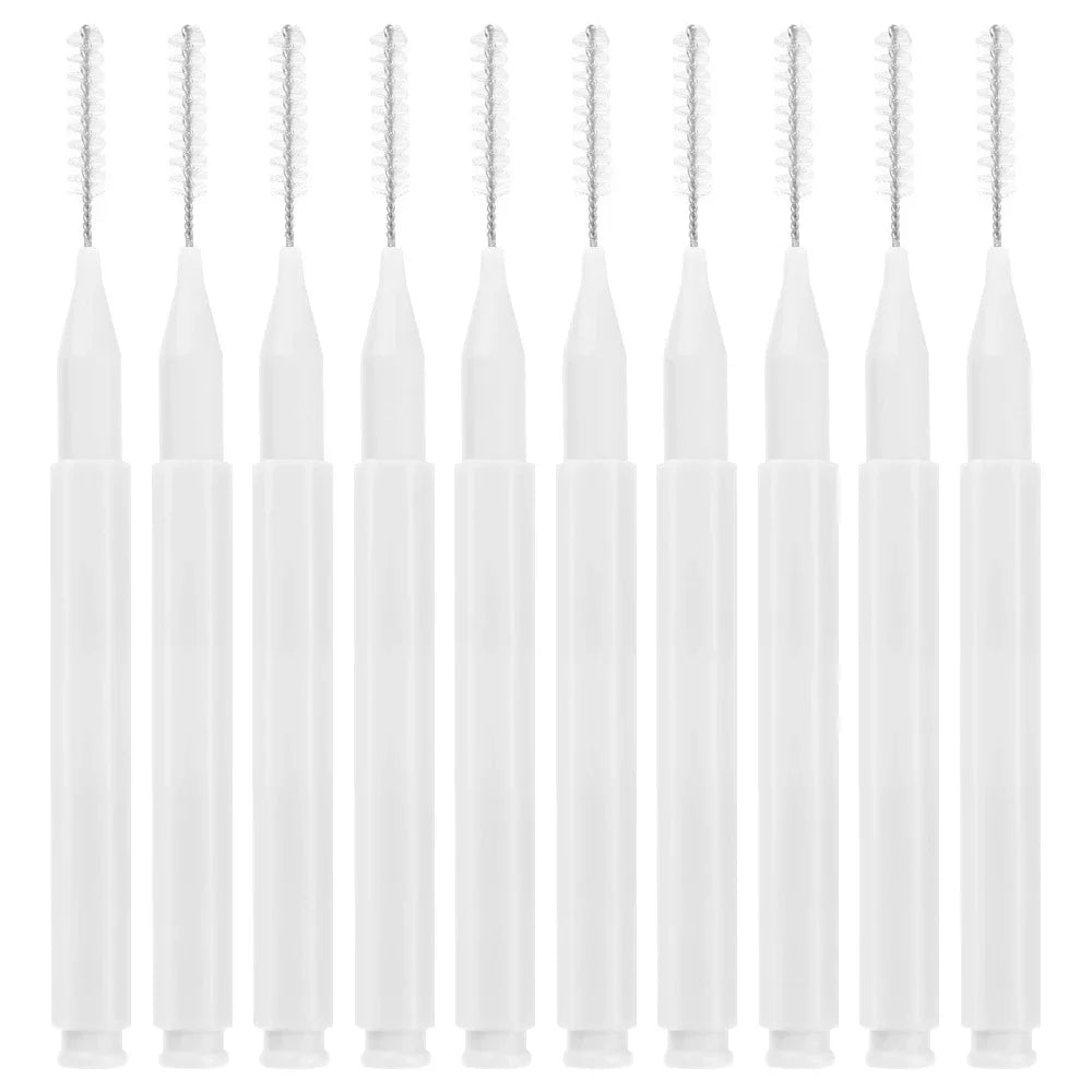 10 peças/saco regular mini escova de sobrancelha