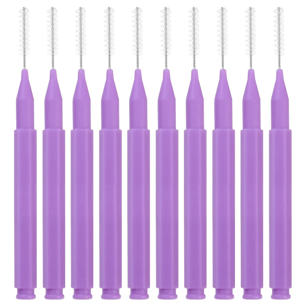 10 peças/saco regular mini escova de sobrancelha