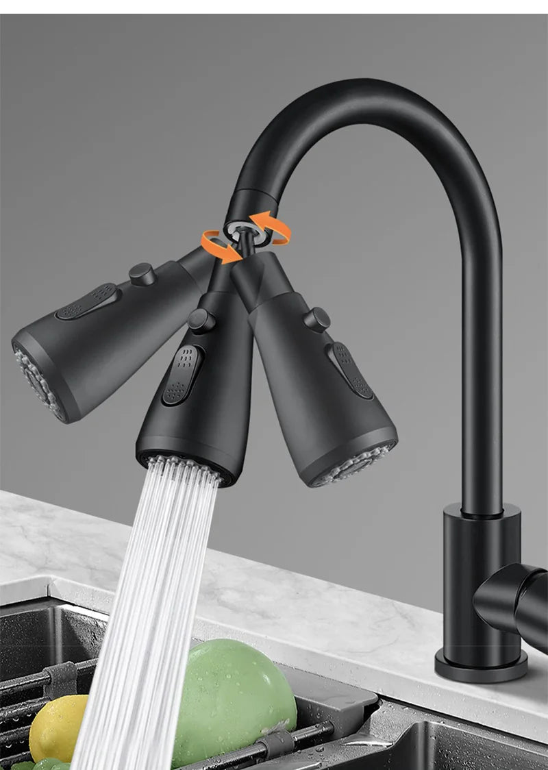 Extensor de torneira de cozinha 3 em 1