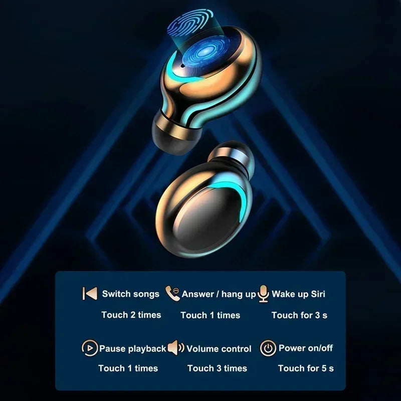 NOVOS fones de ouvido Bluetooth F9 9D