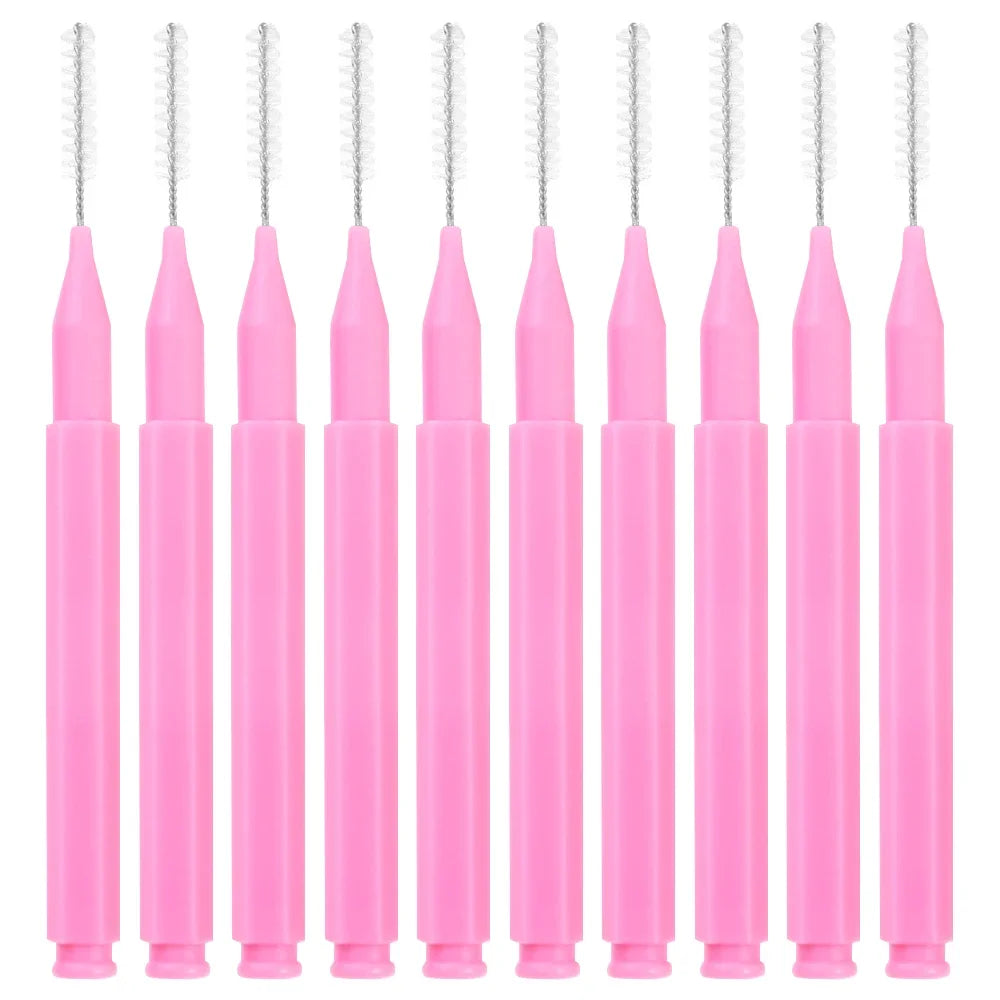 10 peças/saco regular mini escova de sobrancelha