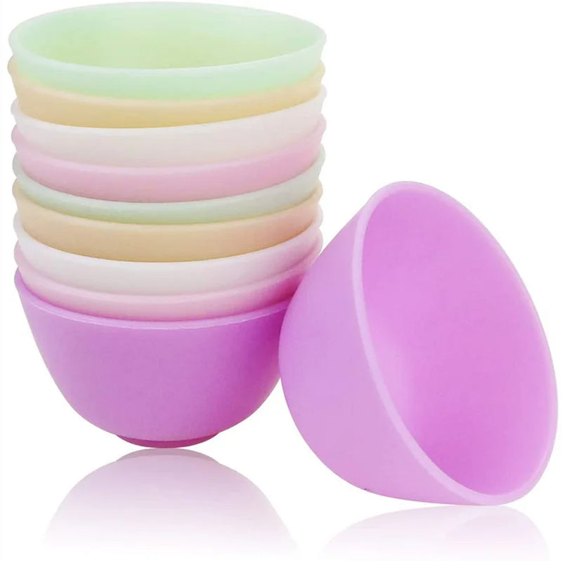 Conjunto de tigelas para máscara facial de silicone