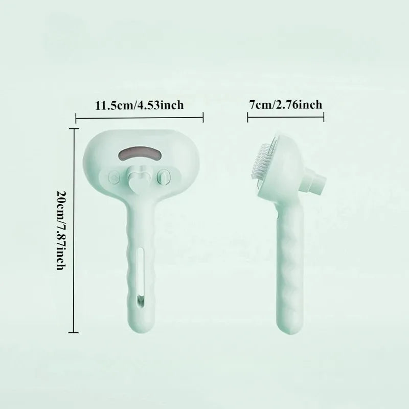 Escova de massagem a vapor para animais