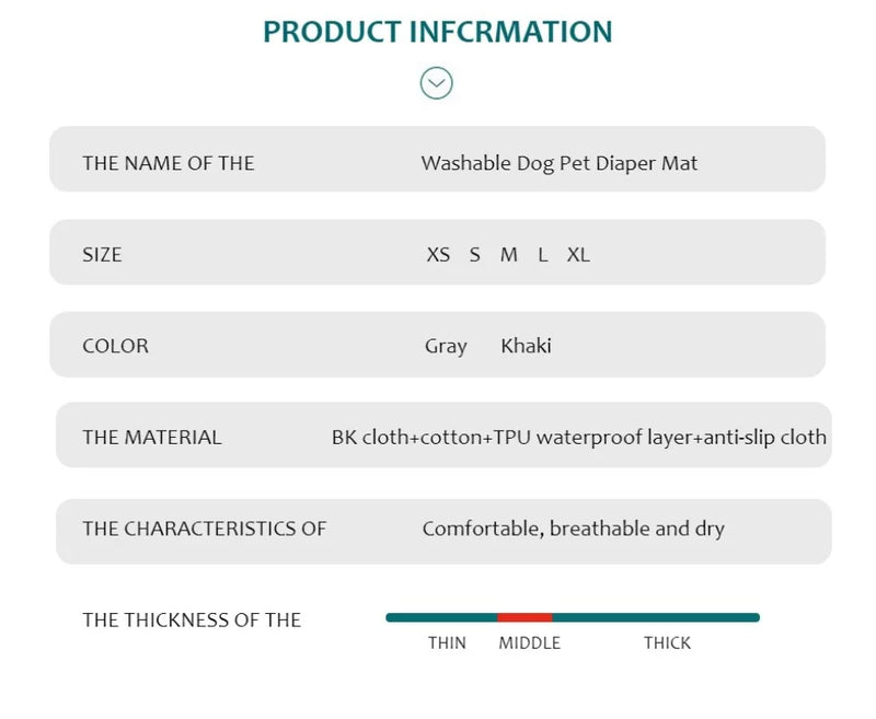Tapete higiênico reutilizável para cachorro