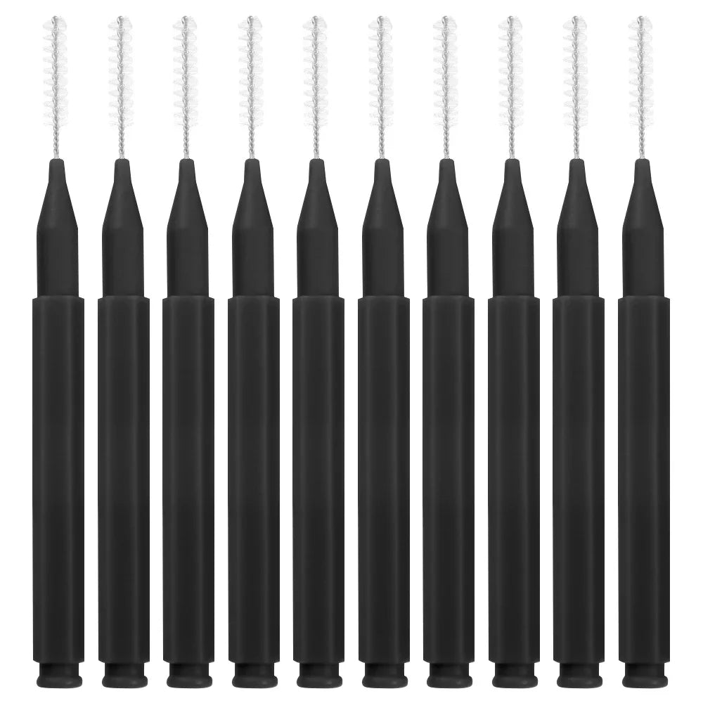 10 peças/saco regular mini escova de sobrancelha