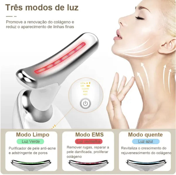 Massageador Facial Elétrico – Lifting Instantâneo, Pele Mais Firme e Brilhante em Minutos