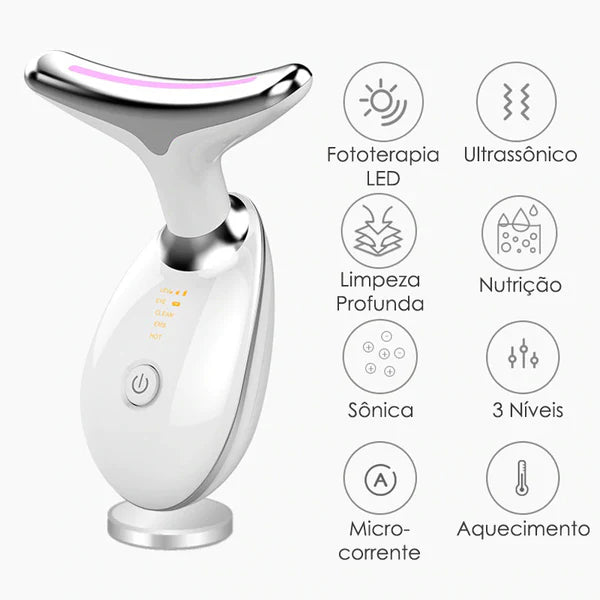 Massageador Facial Elétrico – Lifting Instantâneo, Pele Mais Firme e Brilhante em Minutos